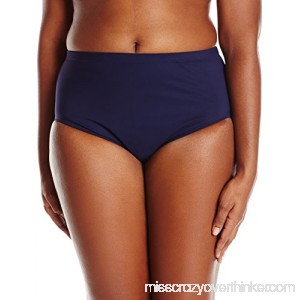 Profile by Gottex Women's Plus-Size Basic High Waist Swimsuit Bottom Tutti Frutti Navy B07F2THC2V